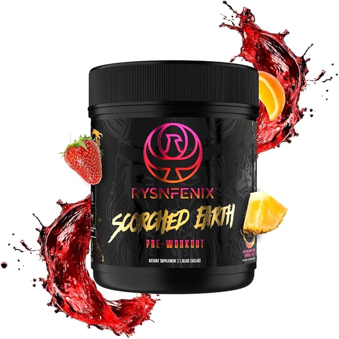 Scorched Earth Pre Workout Powder - Energy & Focus with Dual-Source Caffeine, Nootropics | Pumps from Citrulline, Beta Alanine, Nitrosigine®, GlycerPump™ (Tropical Punch)