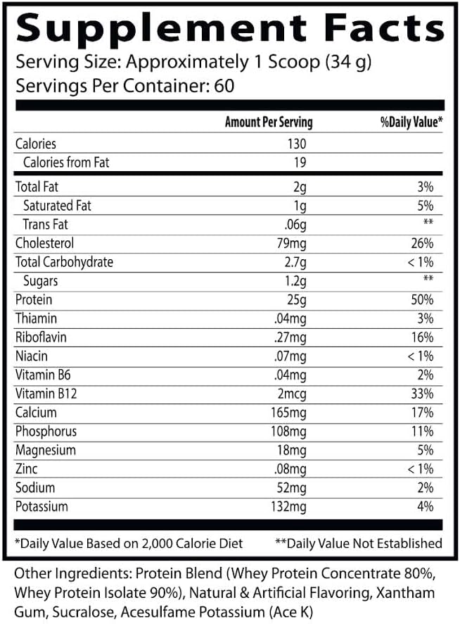 Insane Labz Insane Whey,100% Muscle Building Whey Protein, Post Workout, BCAA Amino Profile, Mass Gainer, Meal Replacement, 5lbs, 60 Srvgs, (Vanilla)