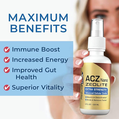 Results RNA ACZ Nano Advanced Cellular Zeolite Extra Strength | Great for Total Body Detoxification and Immune System Health (2 Ounce)