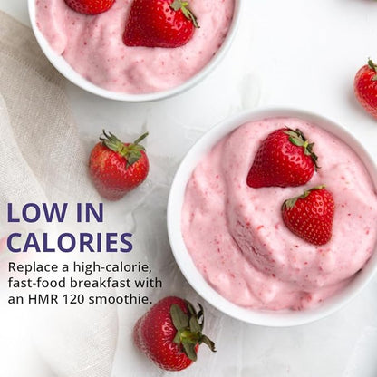 HMR 120 Shake Meal Replacement Powder | Strawberry Shake Mix to Support Healthy Weight Loss | 12g of Protein | Nutritional Drink | Low Calorie Food | 12 Servings