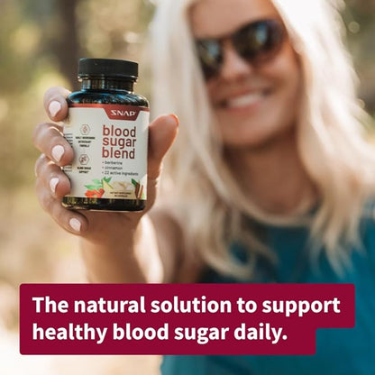 Snap Supplements Blood Sugar Blend - Support Healthy Blood Sugar, 120 Count