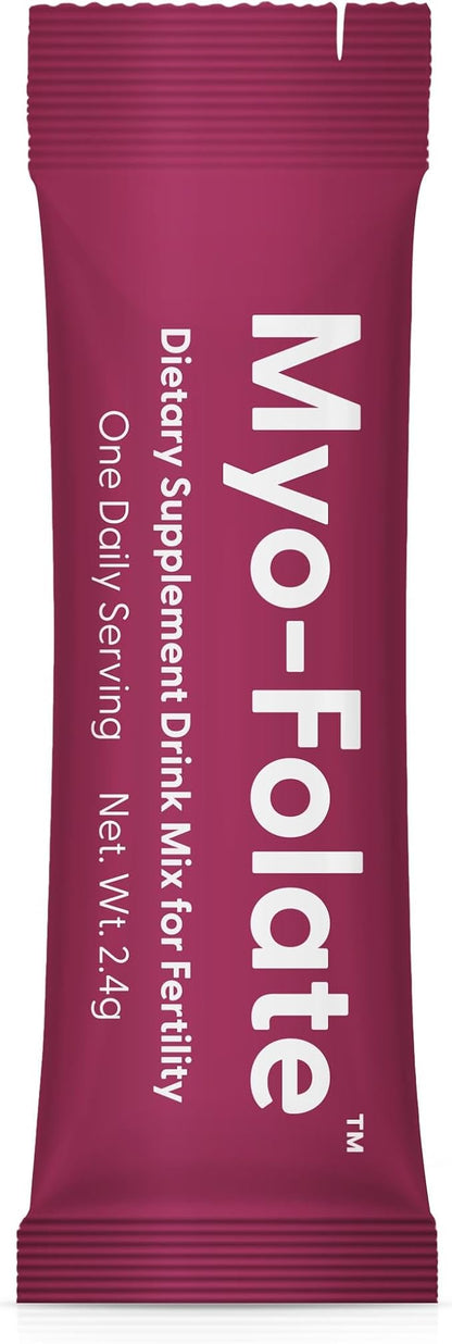 Fairhaven Health Myo-Folate Powder for Women - 1 Per Day, Female Fertility Supplement, Ovarian Health and Egg Quality - 2000 mg Myo-Inositol and 333 mcg Methylfolate – 30 Individual Packets