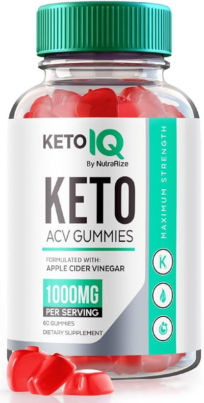 Keto IQ ACV Gummies, Keto IQ Gummies Advanced Weight Loss, Effective SlimmingGummies, Keto IQ + ACV Gummy, Fast Acting KetoIQ Diet Gummies, Gomitas Reviews (60 Gummies)