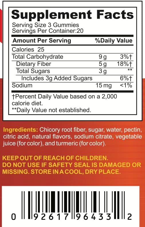 Bariatric Expert Fiber Vitamin – Fast-Melting Dietary Supplement for Adults Post Bariatric Surgery, 60 Count