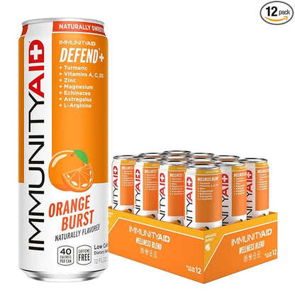 LIFEAID IMMUNITYAID Support Blend, Echinacea, Zinc, Astragalus and Vitamin C, IMMUNITY AID, 12 Fl Oz (Pack of 12)