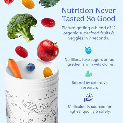 First Day Women’s Daily Supercharge Multivitamin Gummies – Includes Methylfolate & Methylcobalamin B12, Vitamins A, B1, B6, C, D3, E & K + Magnesium, Zinc, Biotin – Only 2g Sugar – 2-Pk, 60 Day Supply