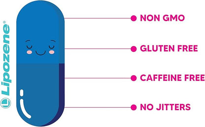 Lipozene Diet Pills - Weight Loss Supplement - 4 Bottles of 30 Capsules Each, a Total of 120 Capsules!