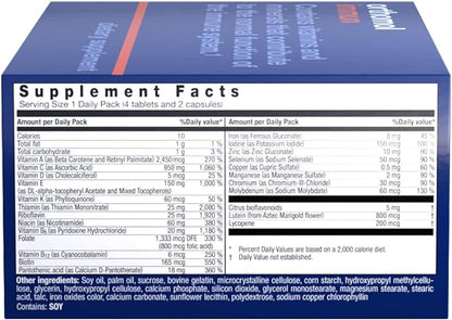 Orthomol Immun Tablet and Capsule, Immune Support Supplement, 30-Day Supply, Vitamins A, B, C, D, E, Zinc, Iodine