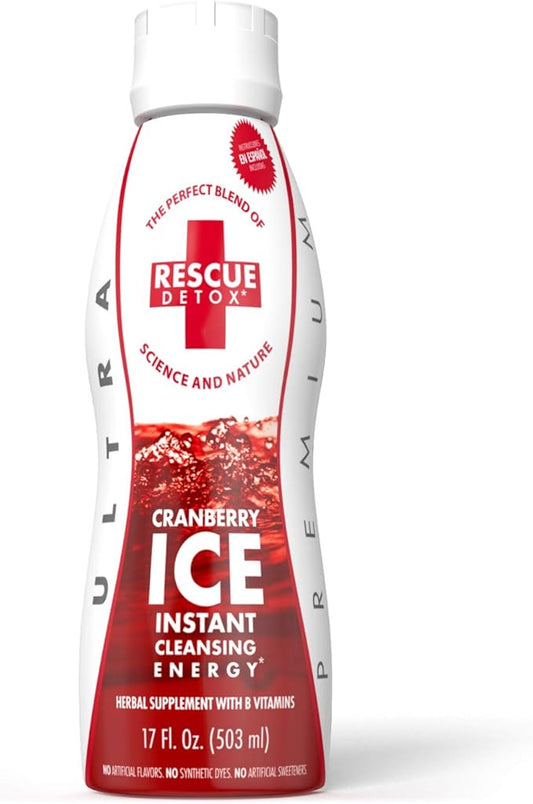 Rescue Detox ICE - Cranberry Flavor - 17oz | Works in 90 Minutes Up to 5 Hours