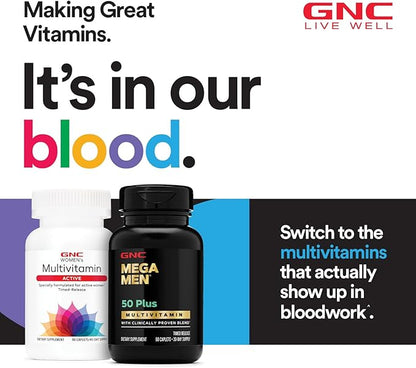 GNC Mega Men Sport Multivitamin | Performance, Muscle Function, and General Health | 90 Count