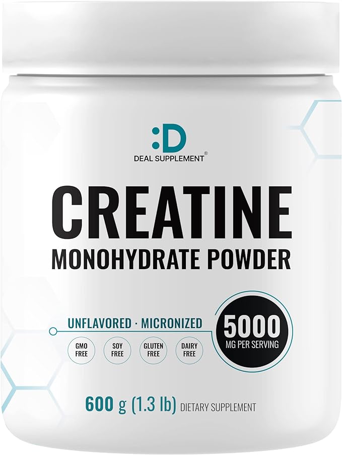 Micronized Creatine Monohydrate Powder 120 Servings - 5000mg(5g) Per Serving | Unflavored Creatine for Men & Women | Improve Performance & PreWorkout Recovery | Vegan, Keto | Non-GMO, No Filler