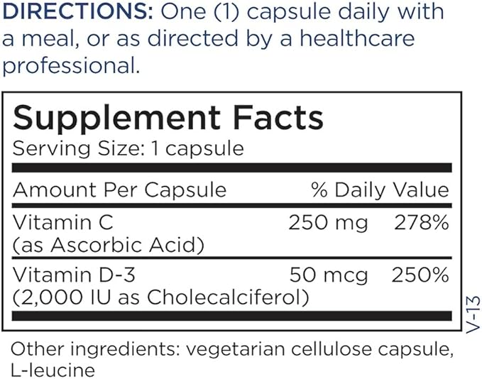 Metabolic Maintenance Vitamin D3 2000iu - Potent + Bioavailable D3 Vitamin Supplements - for Immune Support, Bone + Heart Health and a Balanced Mood (120 Capsules)