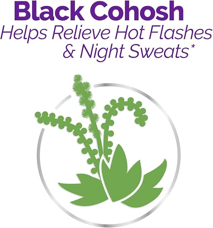 Estroven Stress Relief & Energy Boost for Menopause Relief - 28 Ct. - Clinically Proven Ingredients Provide Stress & Energy Support + Night Sweats & Hot Flash Relief - Drug-Free and Gluten-Free