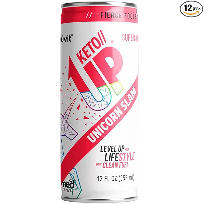 The Unicorn Slam Keto//Up® Drink – Ready-to-Drink Ketones for Focus for Men and Women 12 Pack