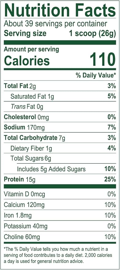 Vega Protein Made Simple Protein Powder, Vanilla - Stevia Free, Vegan, Plant Based, Healthy, Gluten Free, Pea Protein for Women and Men, 2.2 lbs (Packaging May Vary)