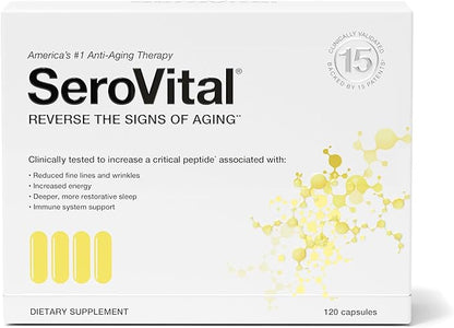 Serovital Renewal Complex, Serovital - Renewal Supplements - Female Critical Peptide Support - Revitalizer for Women, 120 Capsules (Pack of 1)