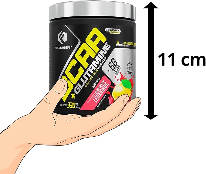 Forzagen BCAAS Amino Acids Powder with Glutamine BCAA Powder, Branched Chain Amino Acids Supplements Powder, BCAA Lean Energy Pre Workout - Post Workout Muscle Recovery Powder, 30 Servings