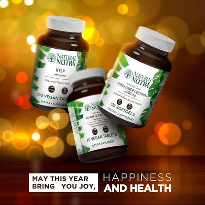 Natural Nutra Sunflower Lecithin 2000 mg Supplement – Soy Free, Non-GMO, Gluten-Free 120 Softgels (3 Pack) | Liver Function Support, Brain Health Booster, Memory & Focus Enhancement