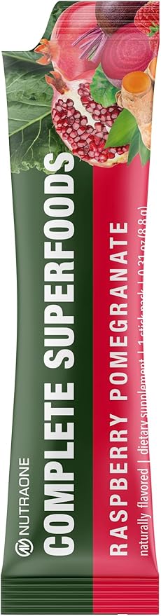 Complete Superfoods, Complete Spectrum Multivitamin, Greens and Reds Blend, Enzymes, Probiotics (Raspberry Pomegranate, 30 Stick Packs)