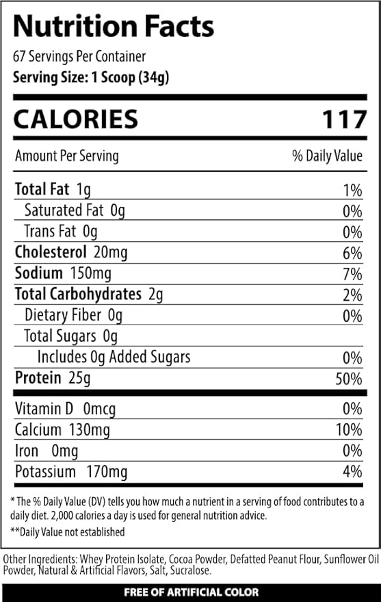 ISO, Low Carb 100% Whey Protein Isolate Powder, 25 Grams Per Serving, Helps Support Muscle Growth, Low Sugar and Gluten Free (Chocolate Peanut Butter, 5 lb)