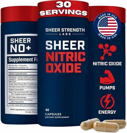 Nitric Oxide Supplements for Men Nitric Oxide Booster - Nitrosigine Supplement, S7 & Beetroot - Nitric Oxide Blood Flow Pressure - Nitric Oxide Flow Pump Supplement Nitrous Oxide Nitric Boost 30SV