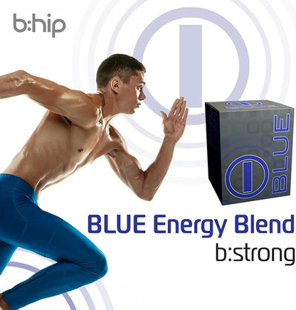 Energy Drink Powder, bHIP Blue Energy Blend 30 Drink Mix Packets. Energy Powder Powered by Guarana. Natural Energy Drinks for Strength and Endurance. Natural Energy for Strength and Endurance