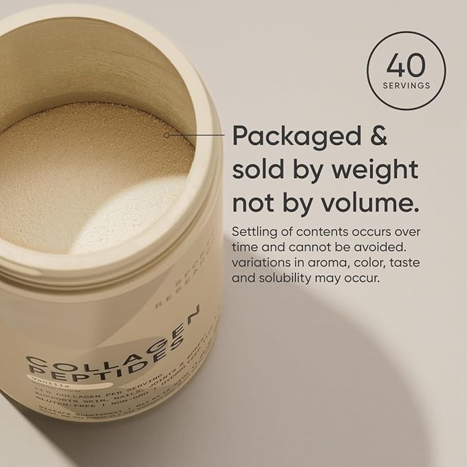 Sports Research Collagen Peptides - Hydrolyzed Type 1 & 3 Collagen Powder Protein Supplement for Healthy Skin, Nails, & Joints - Easy Mixing Vital Nutrients & Proteins, Collagen for Women & Men