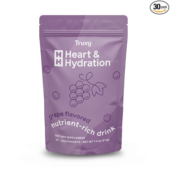 Truvy Heart & Hydration, Grape Flavor (30 Individual Packets)