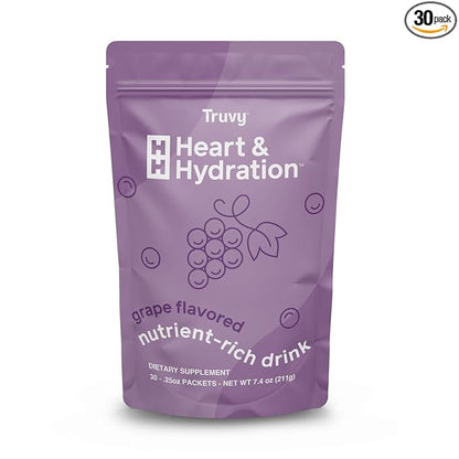 Truvy Heart & Hydration, Grape Flavor (30 Individual Packets)