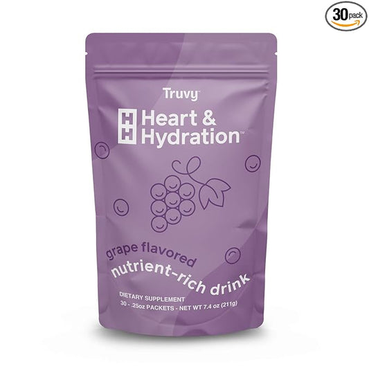 Truvy Heart & Hydration, Grape Flavor (30 Individual Packets)