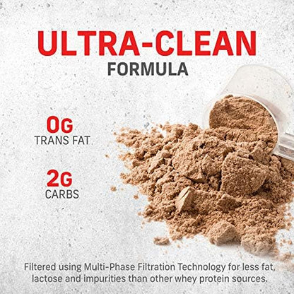 Muscletech Whey Protein Powder (Milk Chocolate, 2.2 Pound) - Nitro-Tech Muscle Building Formula with Whey Protein Isolate & Peptides - 30g of Protein, 3g of Creatine & 6.6g of BCAA