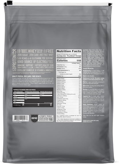 Isopure Protein Powder, Zero Carb Whey Isolate, Gluten Free, Lactose Free, 25g Protein, Keto Friendly, Cookies & Cream, 7.5 Pound (Packaging May Vary)
