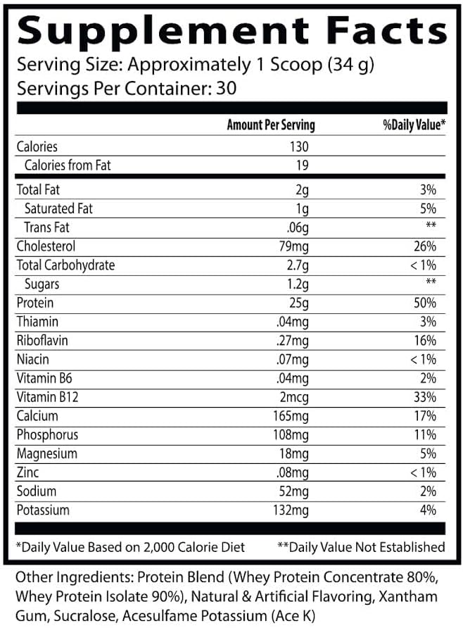 Insane Labz Insane Whey,100% Muscle Building Whey Protein, BCAA Amino Profile, Mass Gainer, Meal Replacement (Vanilla, 30 Servings)