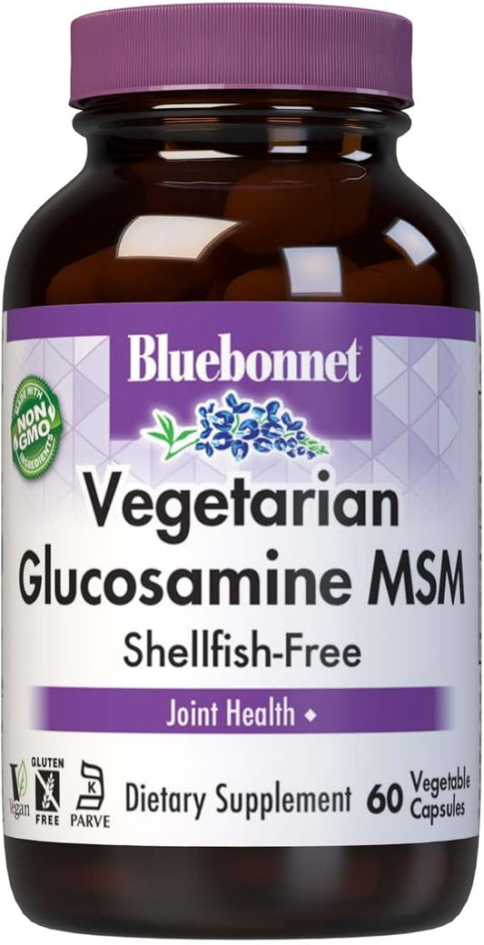 BlueBonnet Vegetarian Glucosamine Plus MSM Supplement, 60 Count (743715011137)