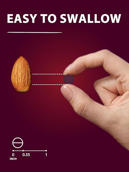 Iron Supplement for Women Men | High Potency Iron 65mg with Vitamin C 250mg | Stomach Friendly Iron Pills for Red Blood Cell & Immune Support | Vegan, Non-GMO & Gluten Free | 120 Iron Tablets