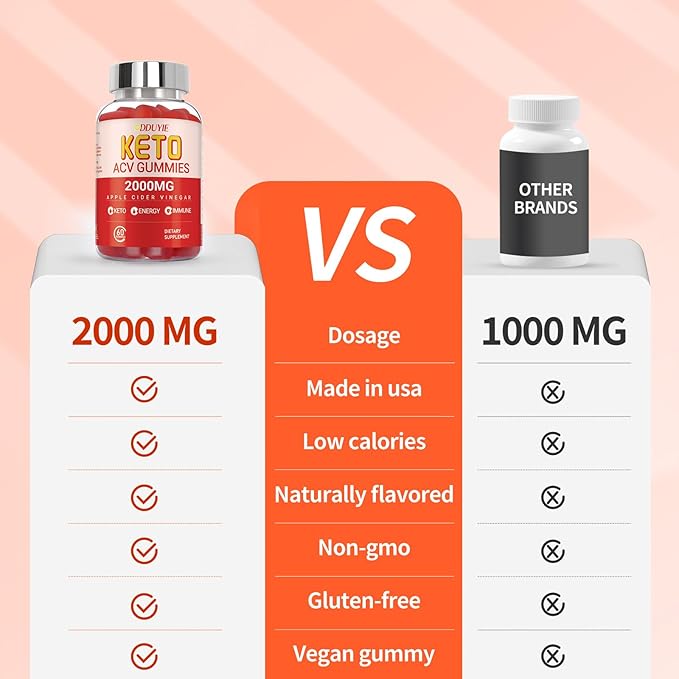 Keto Acv Gummies - Apple Cider Vinegar Gummies Diet Supplement for Men Women - with Pomegranate Beet Juice Powder - 60 Vegan