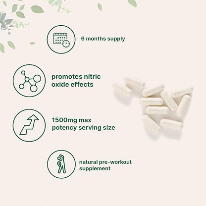 Micro Ingredients L Citrulline Capsules, 1500mg Per Serving, 360 Counts, Citrulline Pre-Workout Supplement, Non-GMO