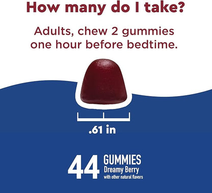 Nature Made Wellblends Sleep and Recover, Sleep Aid with Melatonin 3mg to Support Restful Sleep, plus L theanine 200mg and Magnesium Citrate, 44 Gummies