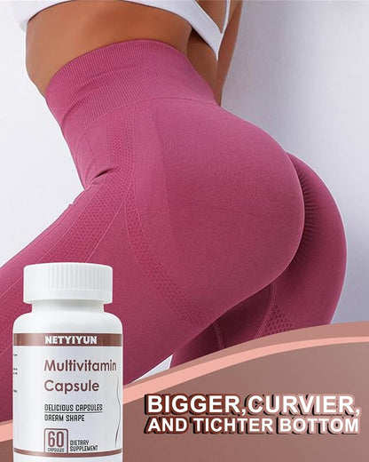 Breast&Butt Enhancement Pills,Skin Tightening 3 in 1 Natural Bust and Butt Enhancement Capsules