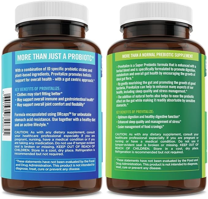 BB Company Slim Gut Bundle | Prebiotics and Probiotics for Women - Bloating Relief - Pre and Probiotics - Provitalize & Previtalize | Value Bundle | Packaging Vary | 30 Day Supply