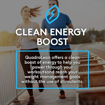 RSP Nutrition QuadraLean - Stimulant Free Weight Management, Metabolism Booster, Energy & Appetite Support - CLA, L-Carnitine, Green Tea Extract, Non-Stim Formula, 50 Serv (Packaging May Vary)