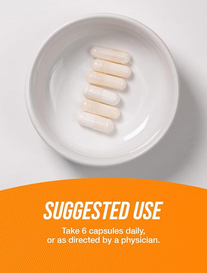 BulkSupplements HMB Capsules - as Calcium HMB, Beta-Hydroxy Beta-Methylbutyrate, HMB Supplement, Gluten Free - 3000mg HMB, 6 Capsules per Serving, 360 Capsules (Pack of 1)