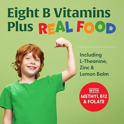 MegaFood Kids B Complex - B Complex Vitamin Supplement, 8 B Vitamins - Vitamin B6, Vitamin B12, Folate, Biotin & More, Supports Cellular Energy Production, Vegetarian, Gluten Free – 30 Mini Tablets