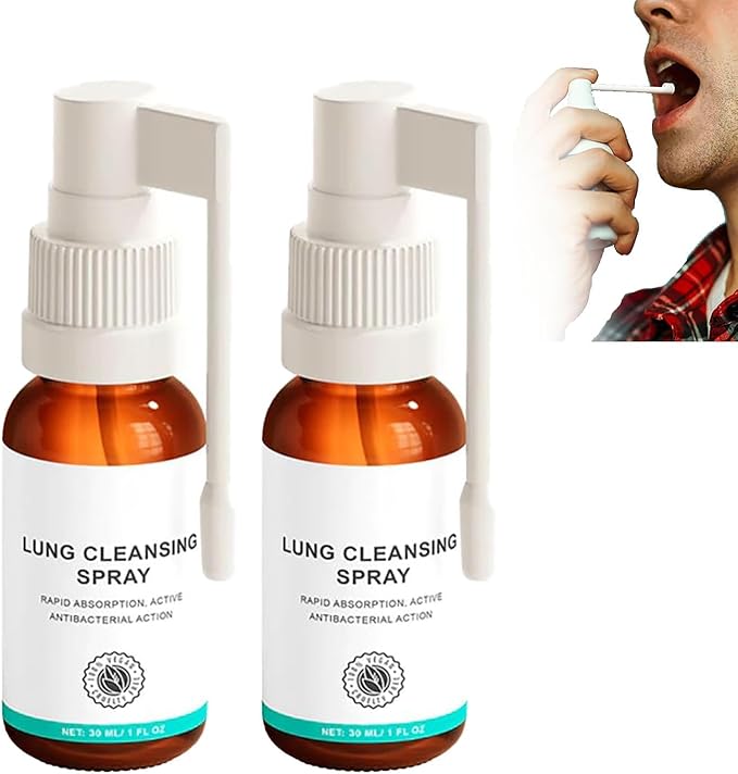 Lung Cleansing Spray,Herbal Lung Cleansing Spray,Herbal Lung Cleanse Mistm, (2PCS)