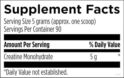 Designs for Health Creatine Monohydrate Powder - Unflavored Micronized Creatine Powder for Women & Men to Support Muscle Strength, Exercise + Brain Health, Pure Creatine Monohydrate 5g (90 Servings)