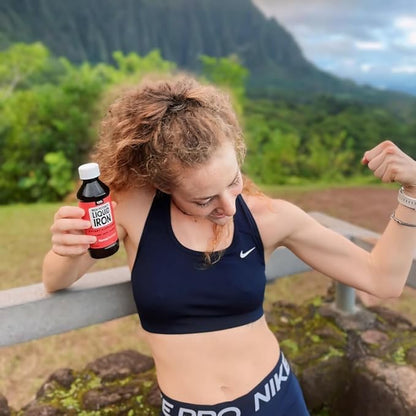 NovaFerrum Wow | 125 High Potency Liquid Iron Supplement | Liquid Iron for Adults | Iron Deficiency | 125mg of Iron Per 5mL Dose | Vegan Verified | Gluten Free Certified | Sugar Free