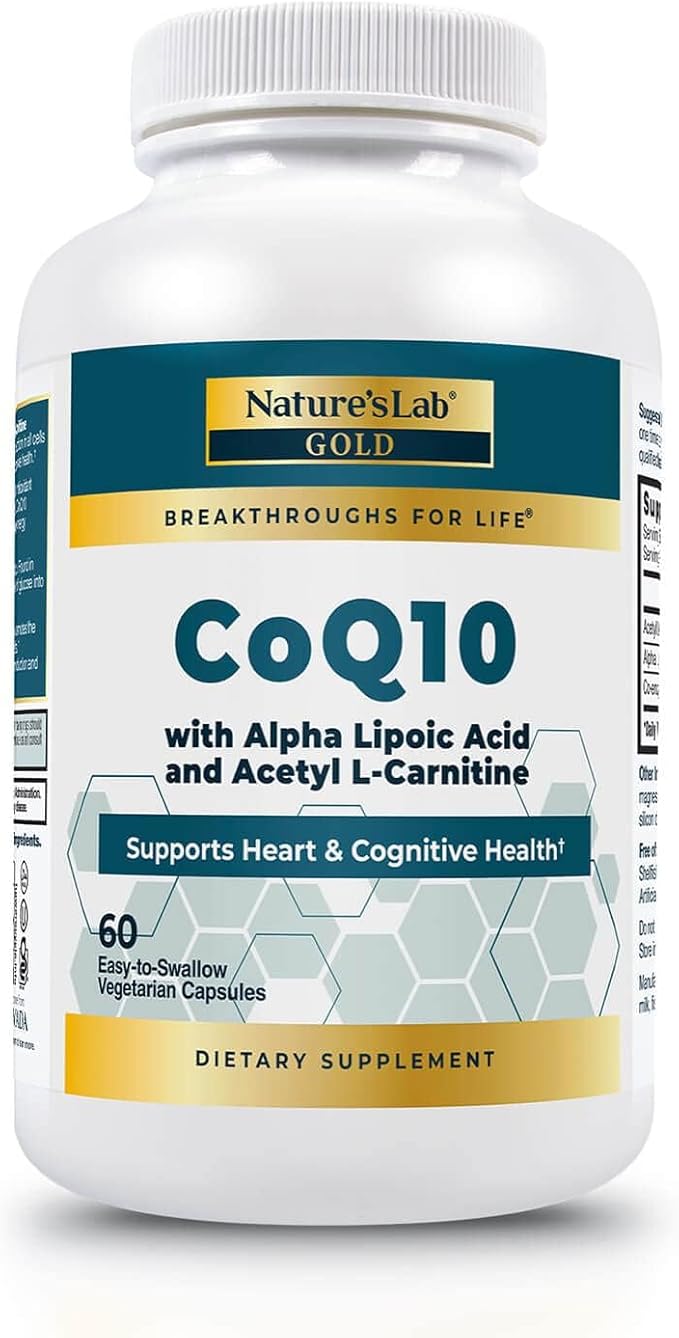 Nature's Lab Gold CoQ10 + Alpha Lipoic Acid + Acetyl L-Carnitine HCl