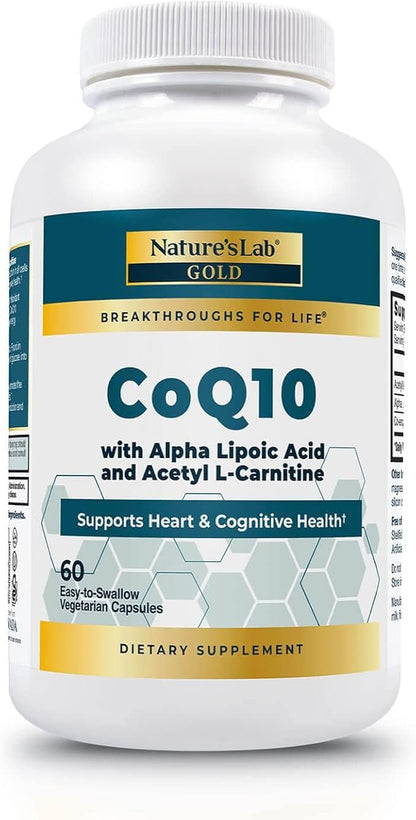 Nature's Lab Gold CoQ10 + Alpha Lipoic Acid + Acetyl L-Carnitine HCl