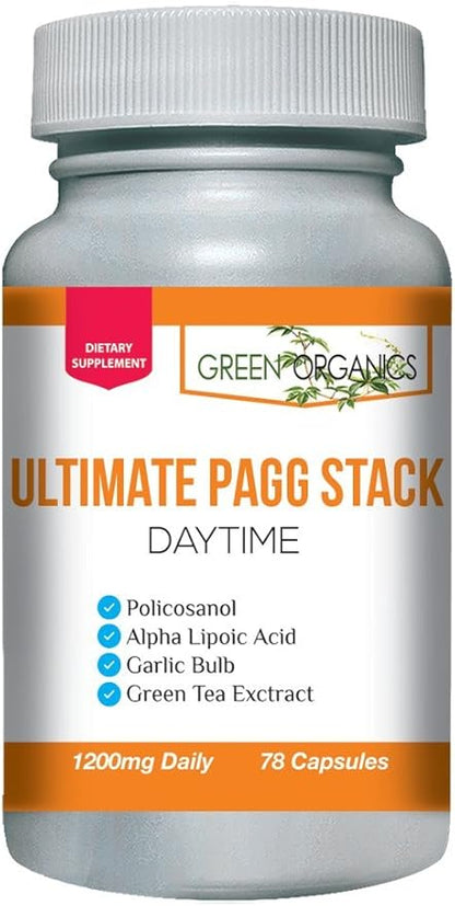 Ultimate PAGG Stack™ 4 Hour Body by Tim Ferriss - Policosanol, Alpha Lipoic Acid, Green Tea Flavonols, Garlic Extract