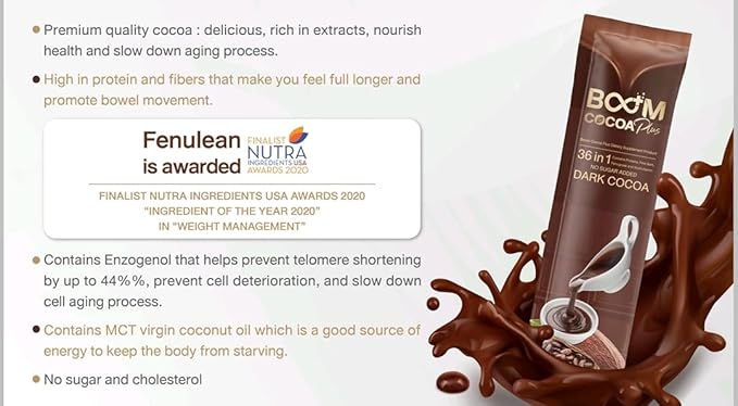 Boom Cocoa Plus 36-in-1 Multivitamins and Healthy Natural Extracts